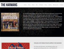 Tablet Screenshot of harmansbluegrass.com